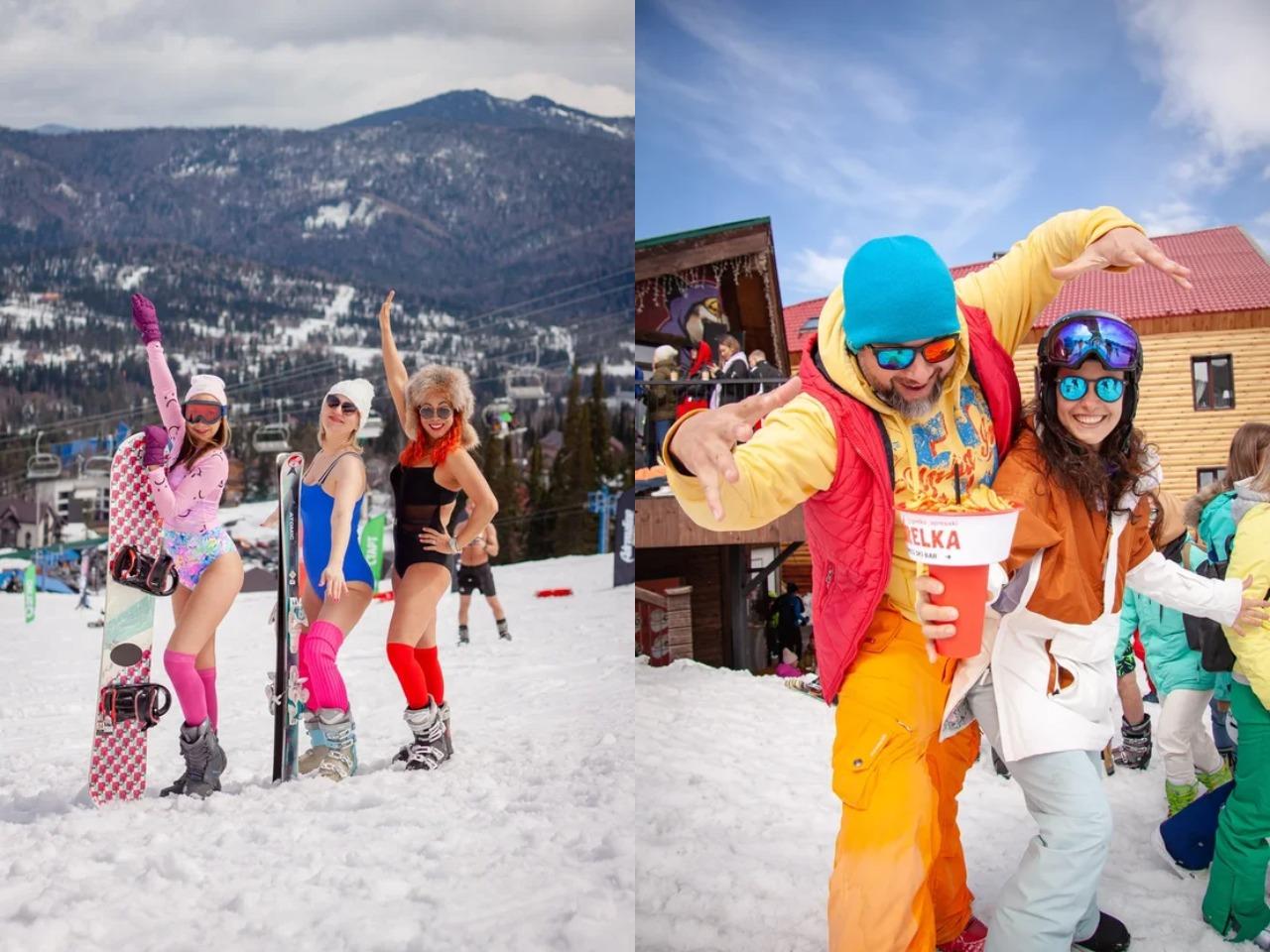 Фото «Горячее не бывает»: 15 самых красивых лыжниц в купальниках с фестиваля в Шерегеше 9